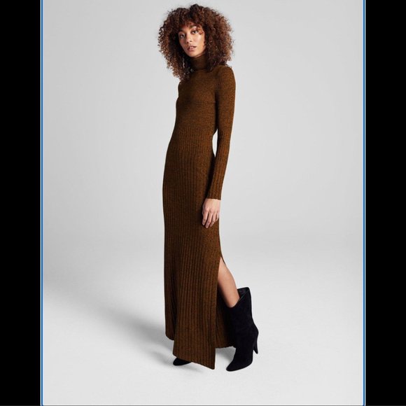 A.L.C. Dresses & Skirts - A.L.C. Merino Wool Emmy Dress Honey/Black(Brown) Long Size: S